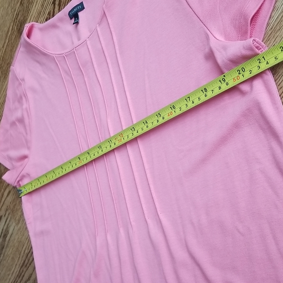 (XL) Talbots Business Casual Short Sleeve Rayon Blend Top - Picture 5 of 8